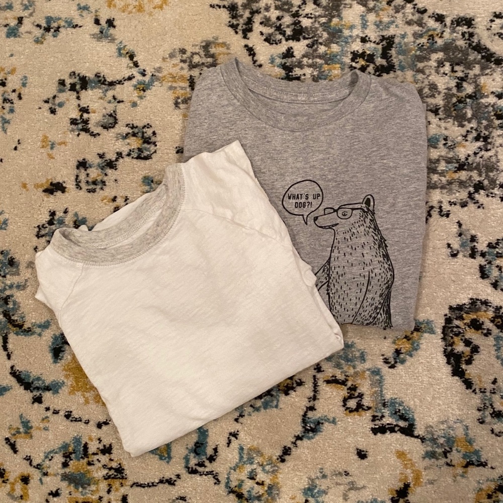 2 Boys Gap long sleeve shirts size M (8)